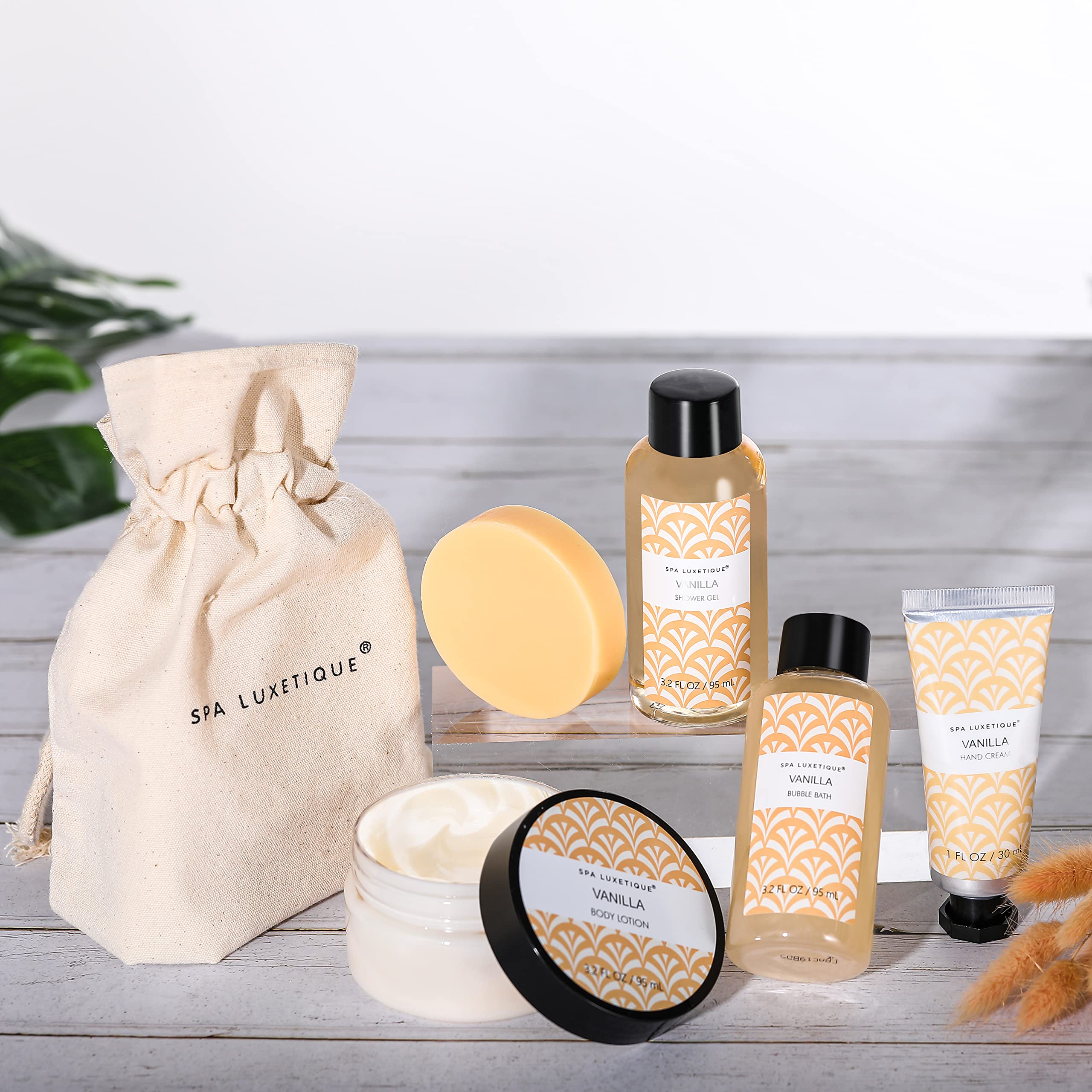 Spa Luxetique Coffret Cadeau Femme, 6PC Vanille Coffret Beauté Femme Compris Gel Douche, — vue 2