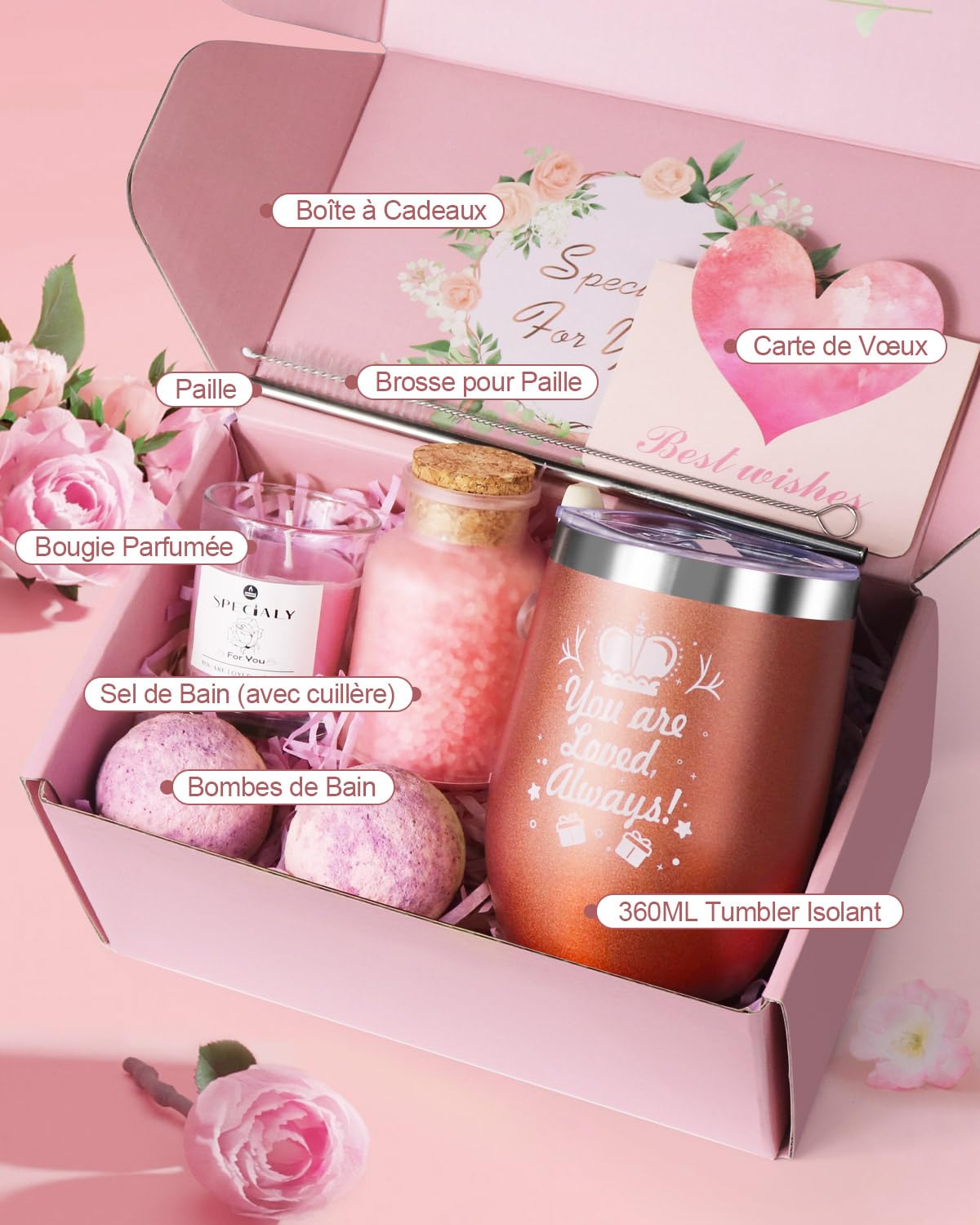 RYLIFEOGI Coffret Cadeau Femme, Cadeaux D'anniversaire pour Elle — vue 3