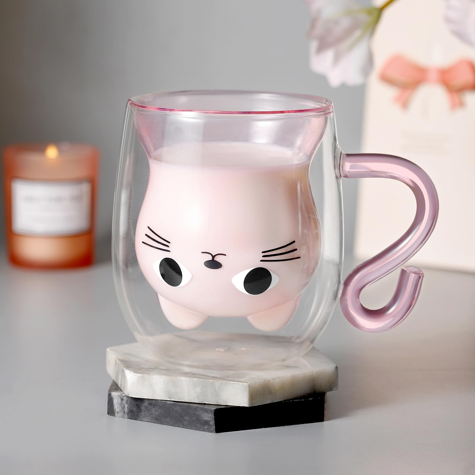Qinhai Tasse Chat Coffret Femme Cadeau, Cadeau de Noël Original — vue 2