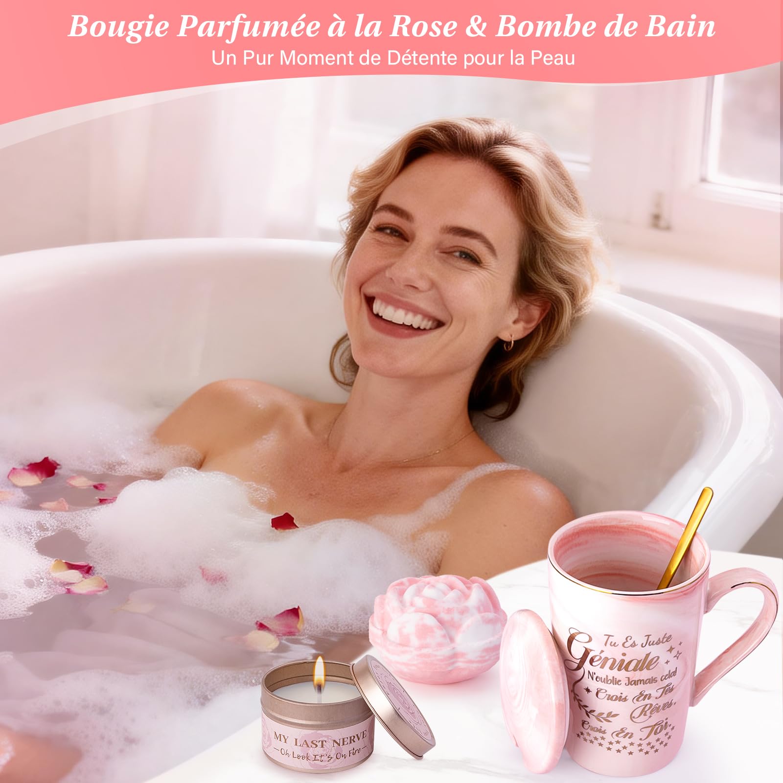 Cadeau Femme, Cadeau Anniversaire Noel Femme, 14oz Mug en Céramique Coffret — vue 6