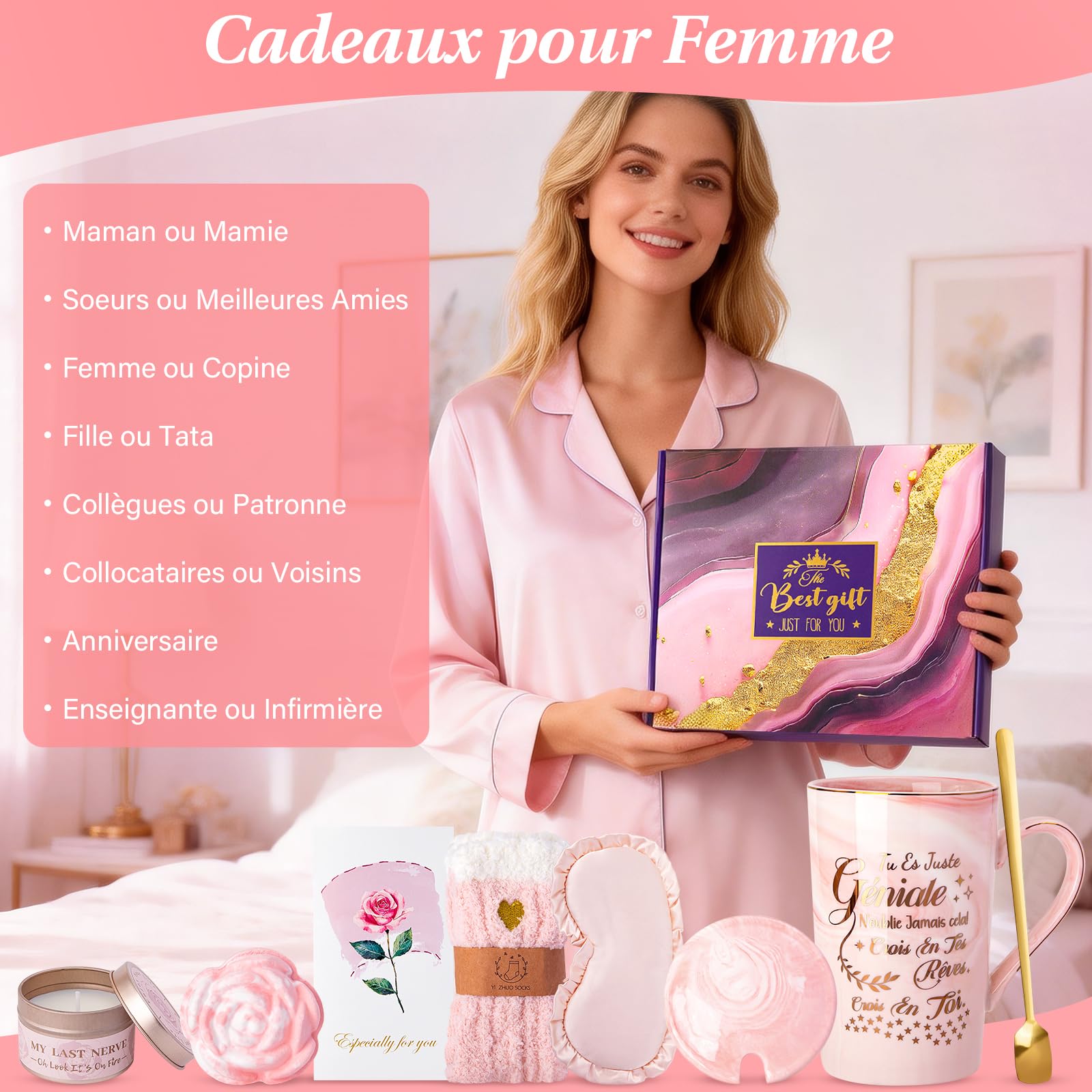 Cadeau Femme, Cadeau Anniversaire Noel Femme, 14oz Mug en Céramique Coffret — vue 7