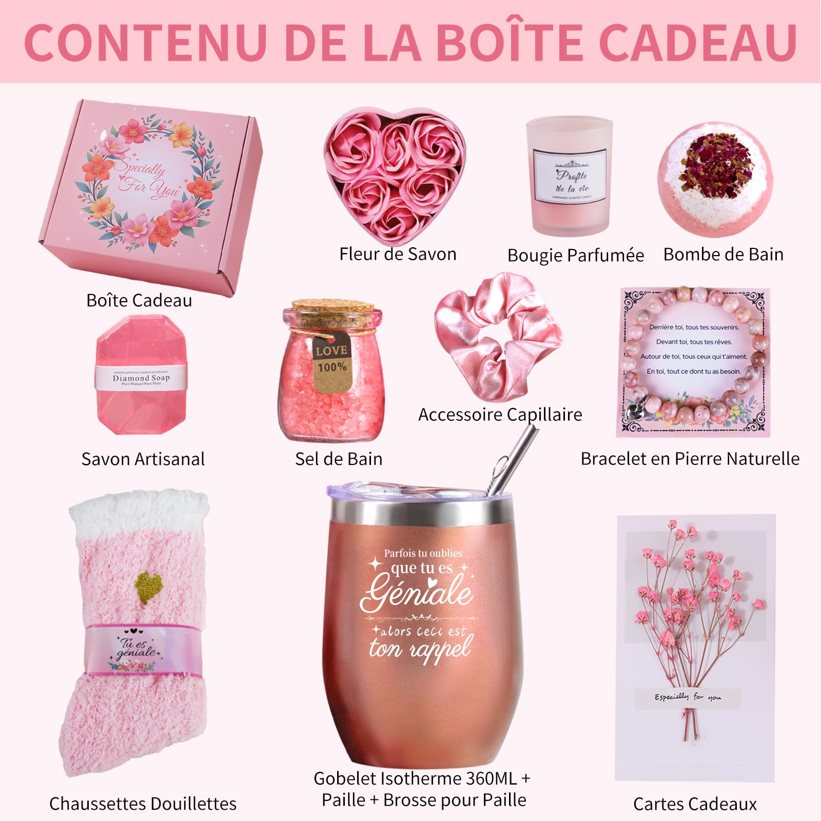 Cadeau Femme, Original Coffret Cadeau Anniversaire Femme Couple Maman Copine Amie — vue 7