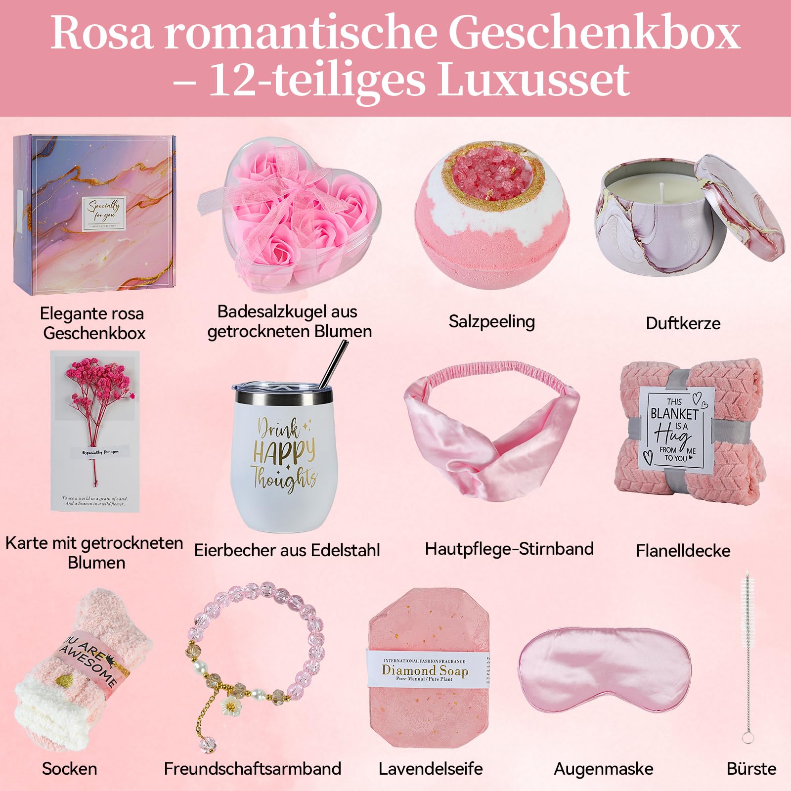 Coffret Cadeau Femme, Cadeau Anniversaire Femme, Idee Cadeau Anniversaire Ensemble — vue 2