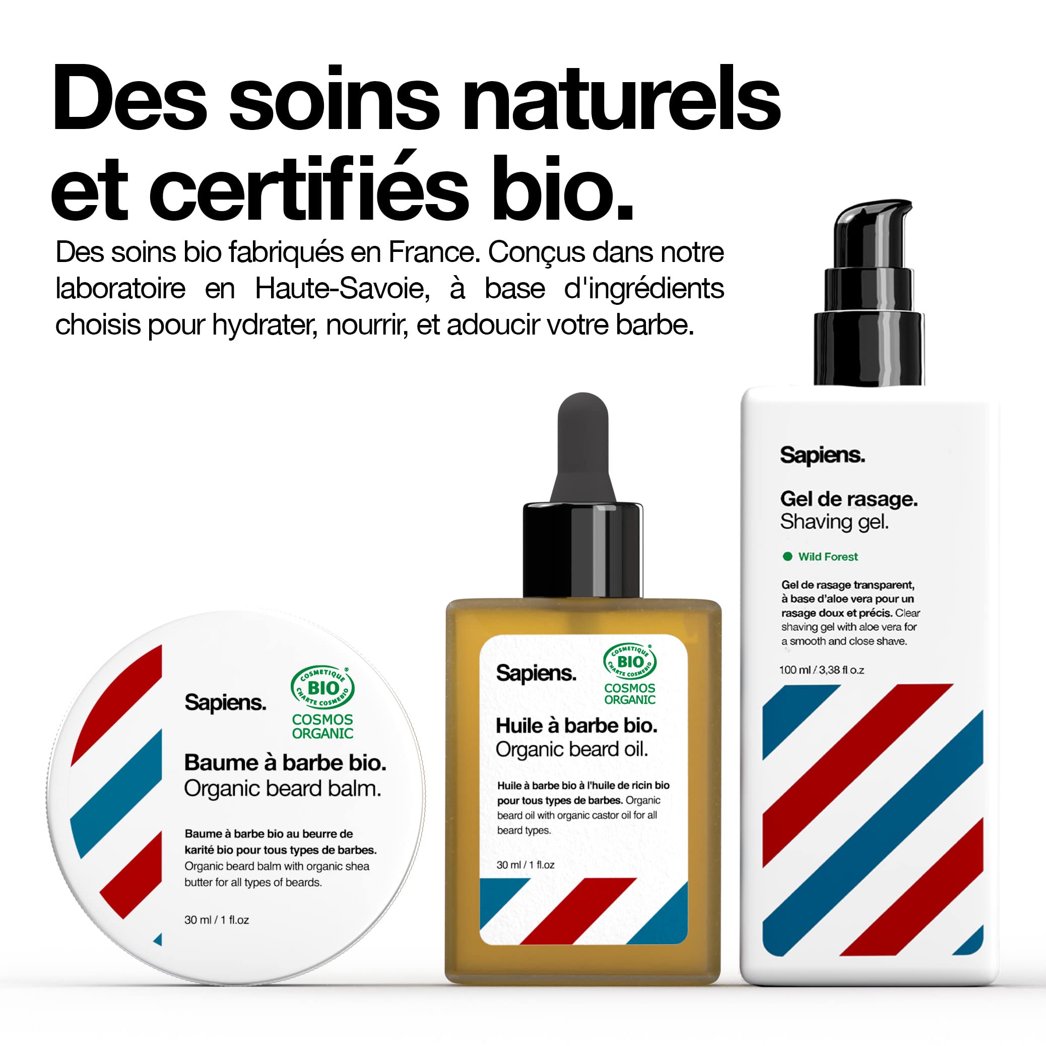 Sapiens Kit de Rasage et Soins Barbe Bio — vue 6