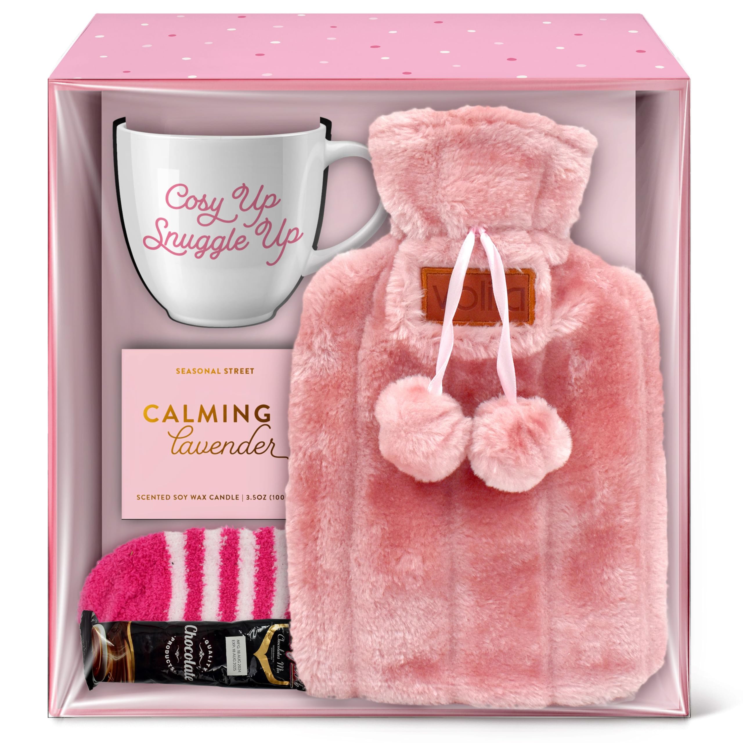 Coffret Cadeau Bouillotte - Bouillotte eau Chadue Rose avec Une Tasse, Une Bouillotte de — vue 8