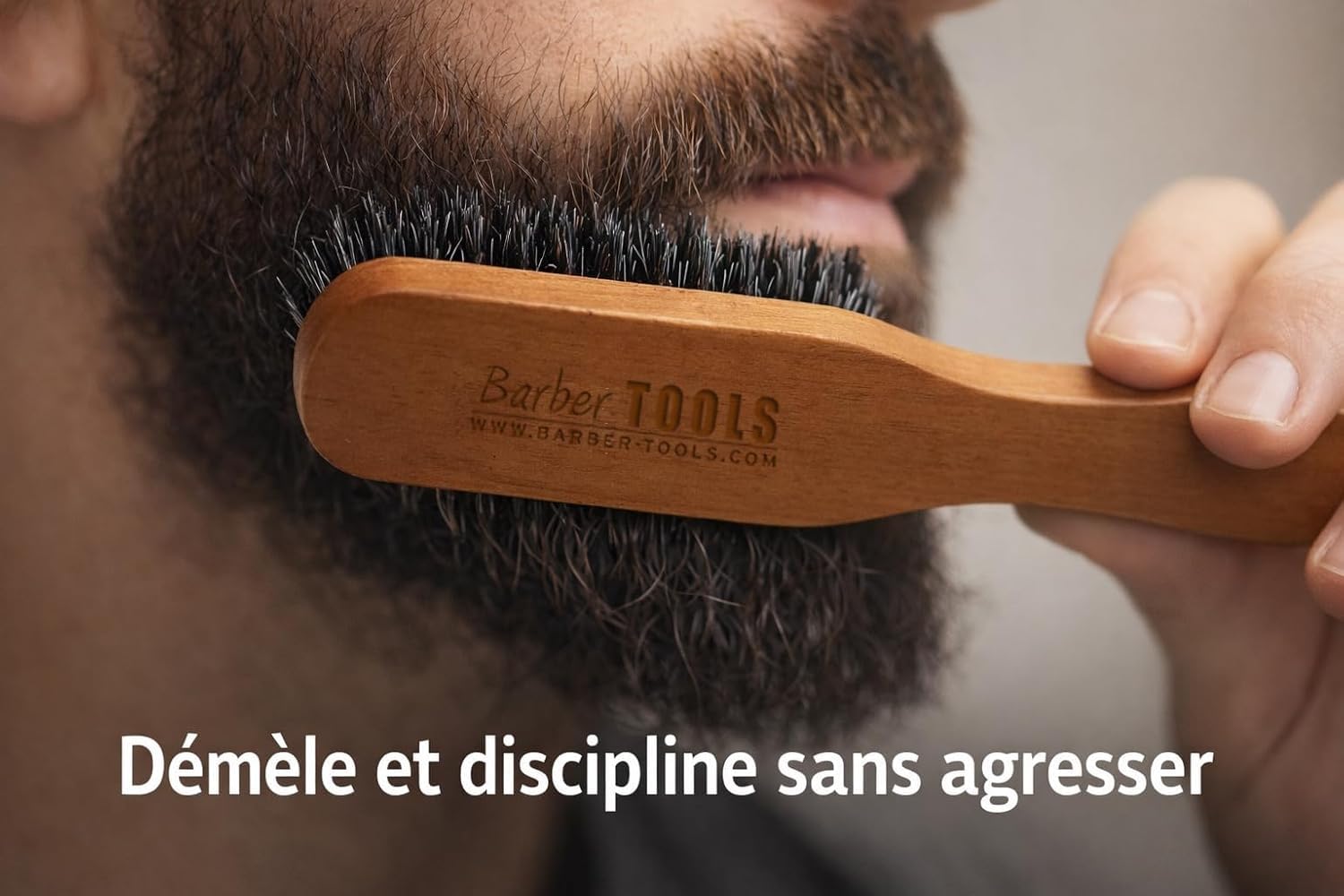 Coffret barbe et rasage pour homme | Rasoir coupe choux, brosse à barbe, peigne à barbe, — vue 4