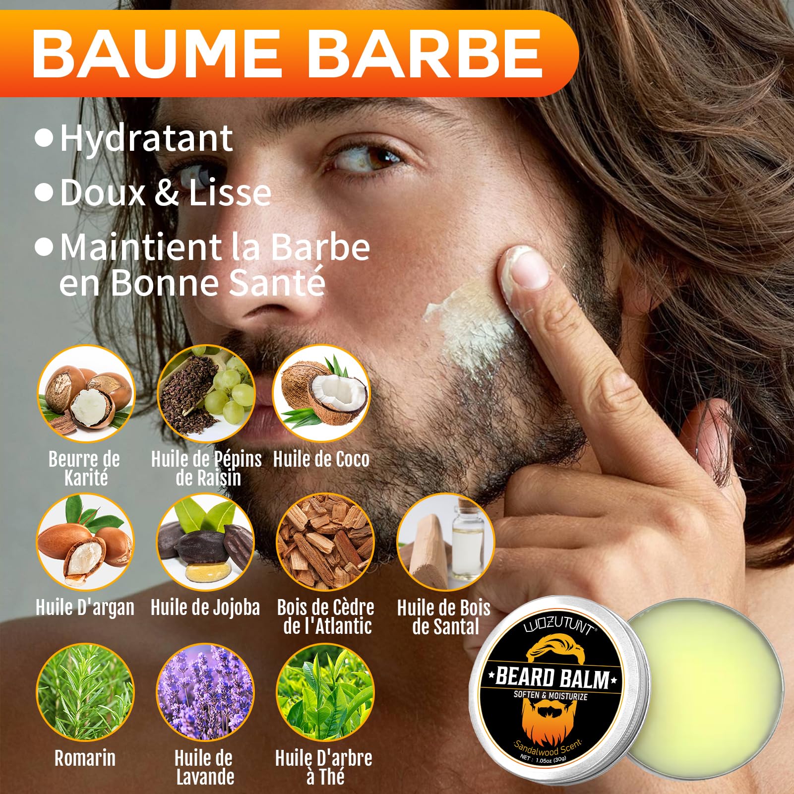 Kit Pousse Barbe Homme Du Nettoyage à L'entretien - Kit Soin Barbe Homme Avec Beard — vue 6