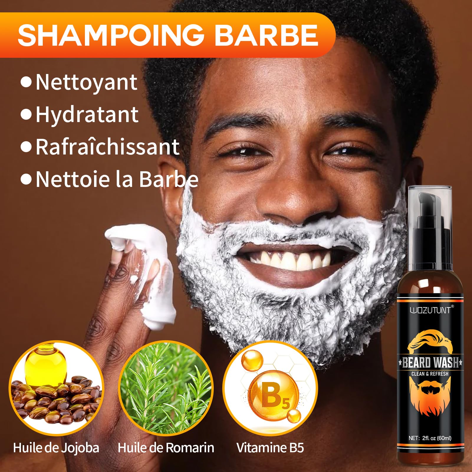 Kit Pousse Barbe Homme Du Nettoyage à L'entretien - Kit Soin Barbe Homme Avec Beard — vue 4