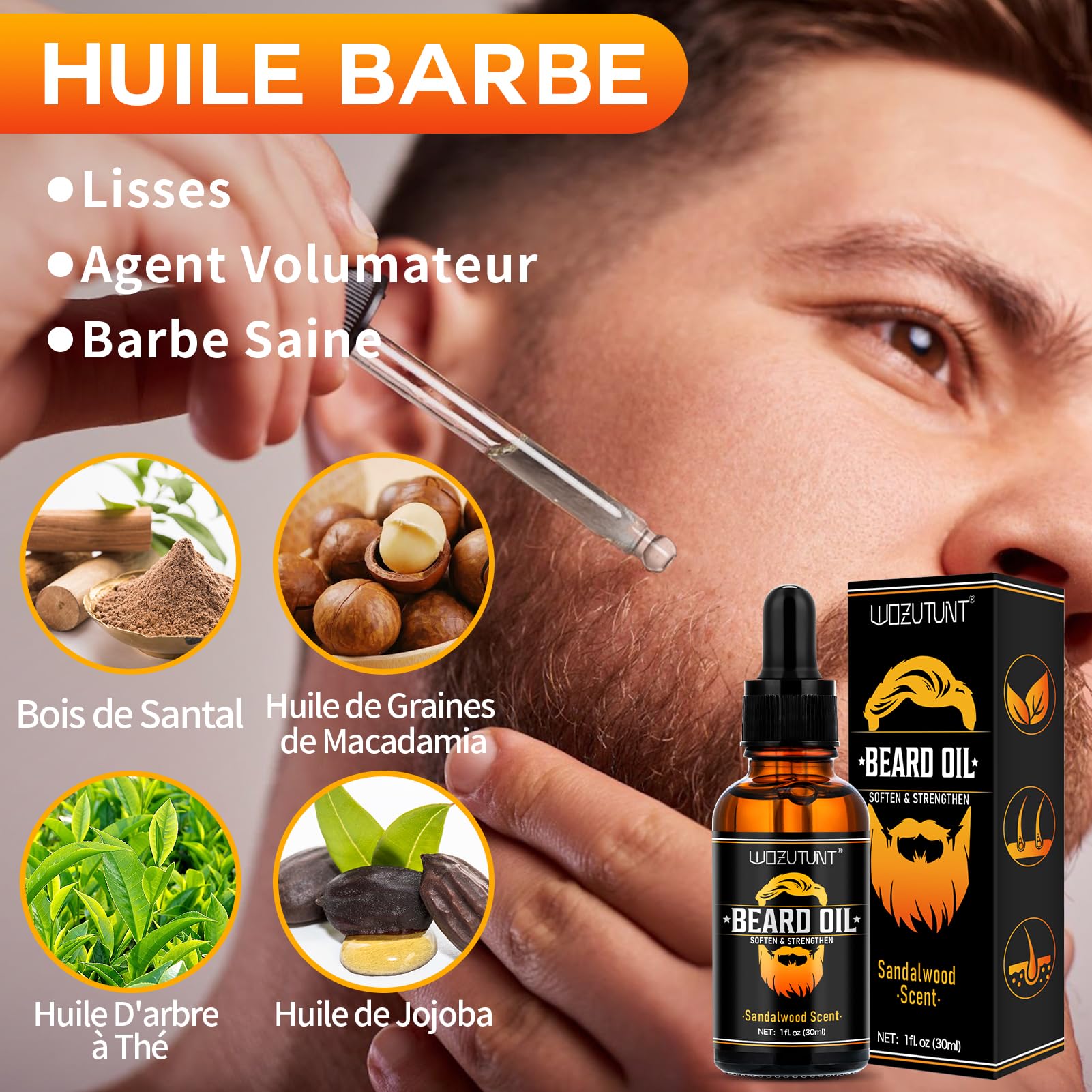 Kit Pousse Barbe Homme Du Nettoyage à L'entretien - Kit Soin Barbe Homme Avec Beard — vue 5