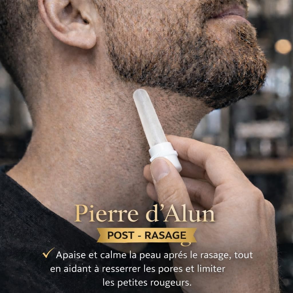 Coffret barbe et rasage pour homme | Rasoir coupe choux, brosse à barbe, peigne à barbe, — vue 7