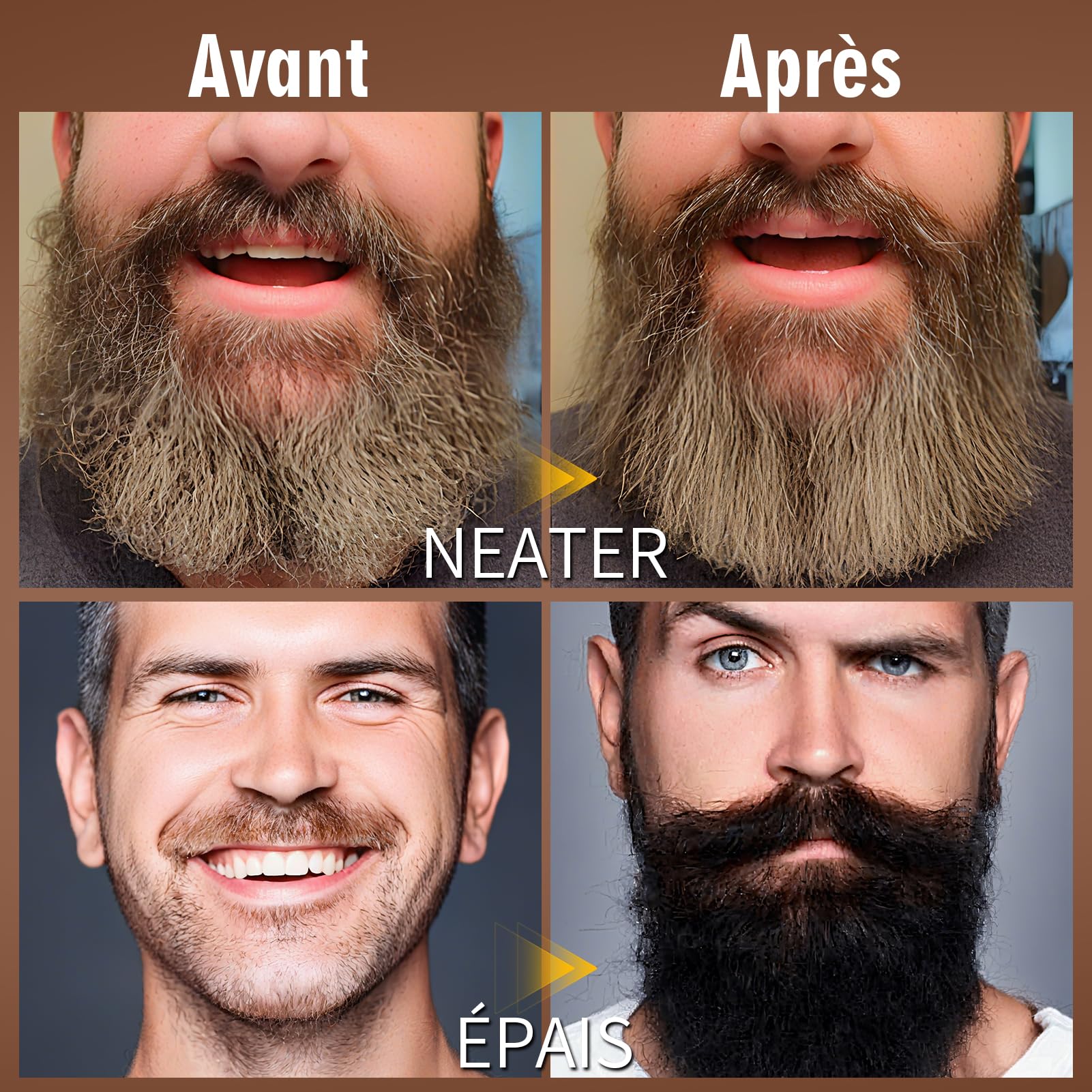 Kit Pousse Barbe Homme Du Nettoyage à L'entretien - Kit Soin Barbe Homme Avec Beard — vue 7