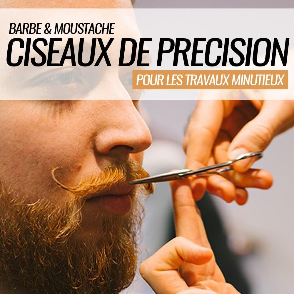 Coffret barbe et rasage pour homme | Rasoir coupe choux, brosse à barbe, peigne à barbe, — vue 8