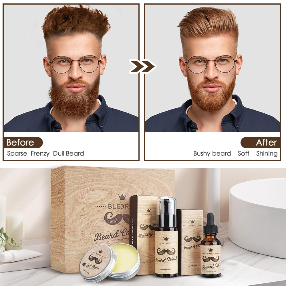Kit Barbe Homme 10pcs - Bledras Kit de Soin Barbe Homme Complet — vue 4