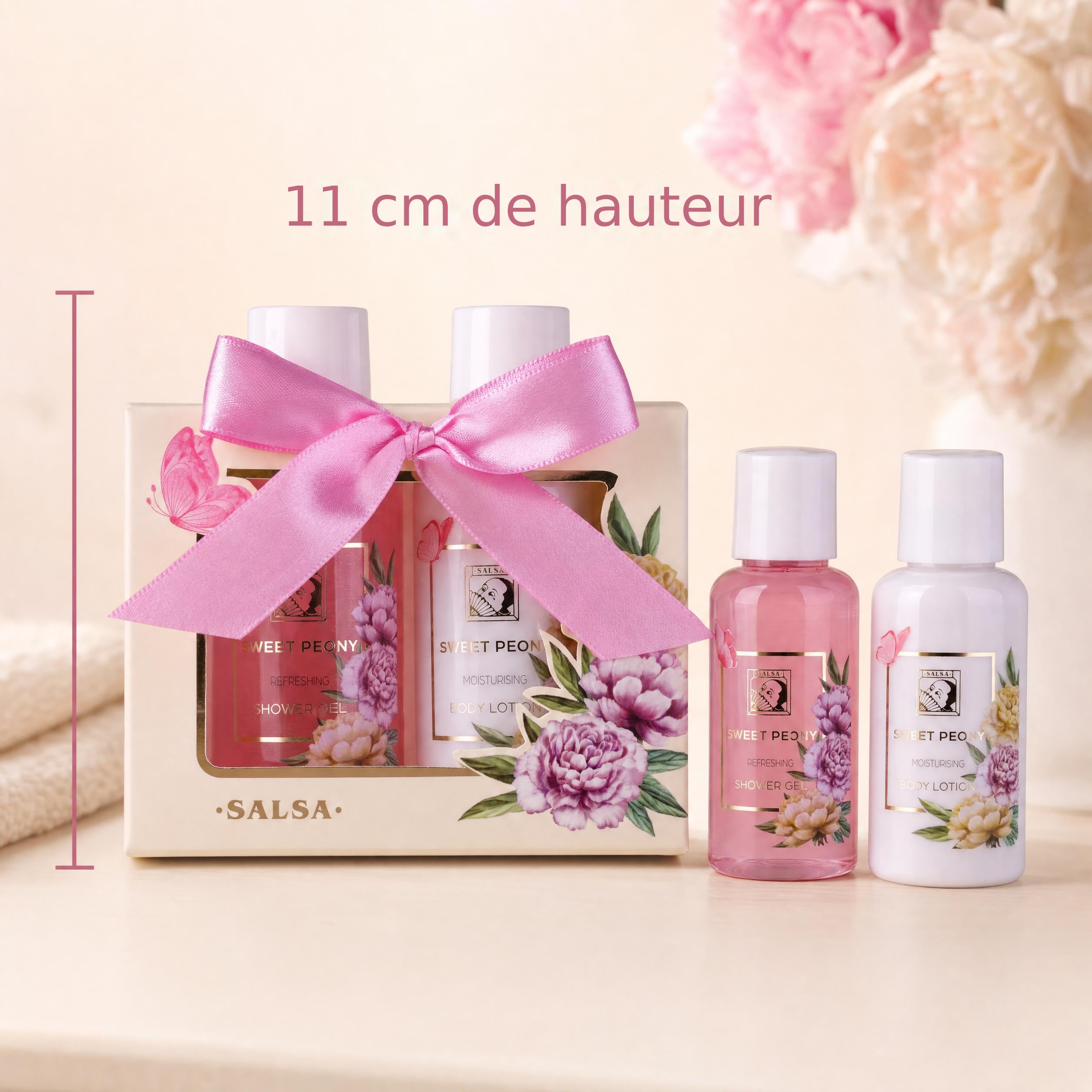 Accentra coffret cadeau SWEET PEONY, gel douche et lait pour le corps — vue 4