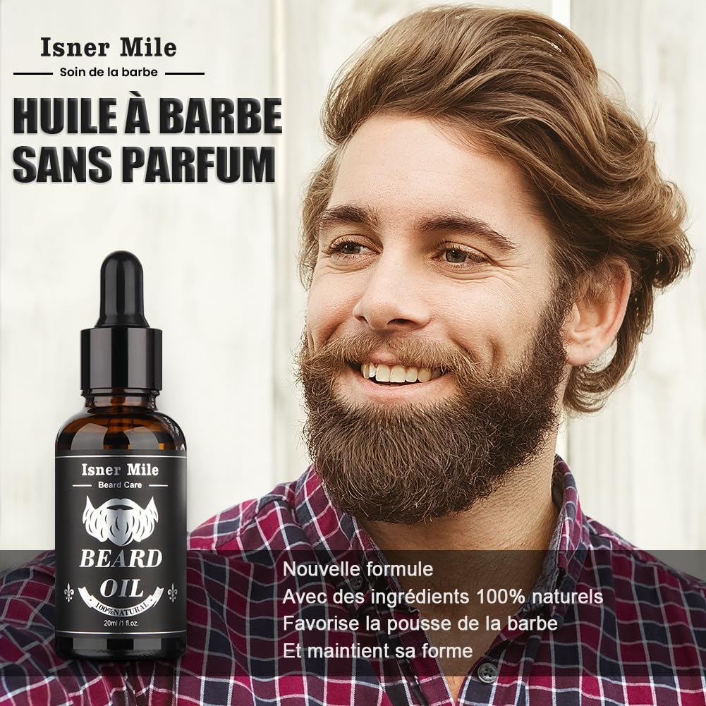 Beard Grooming Kit for Men Care, Christmas Stocking Fillers for Men Him Dad — vue 5