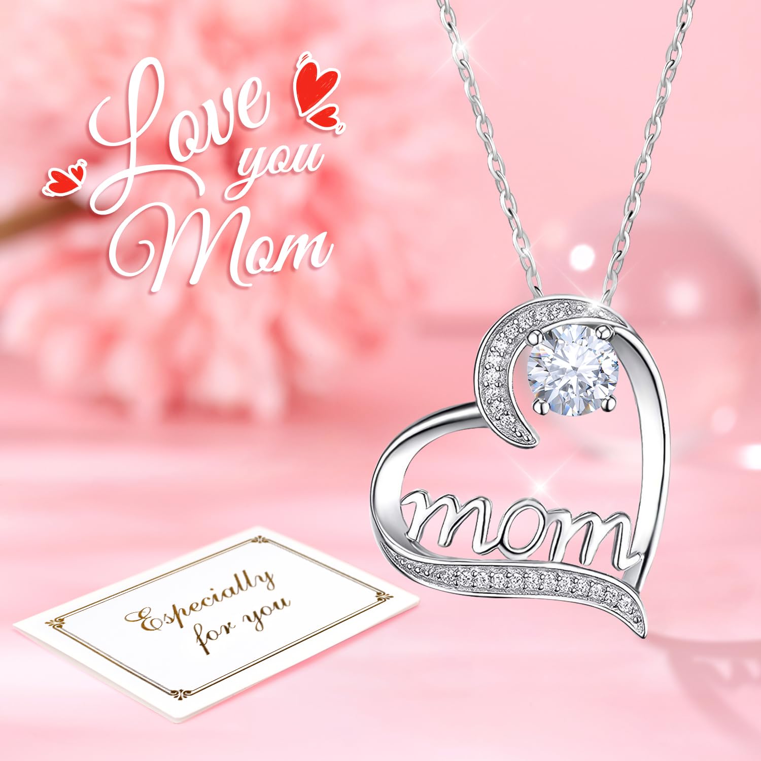 Miofula Rose Eternelle Cadeau Maman, Fleur Eternelle avec Bijoux Femme Argent 925, — vue 4