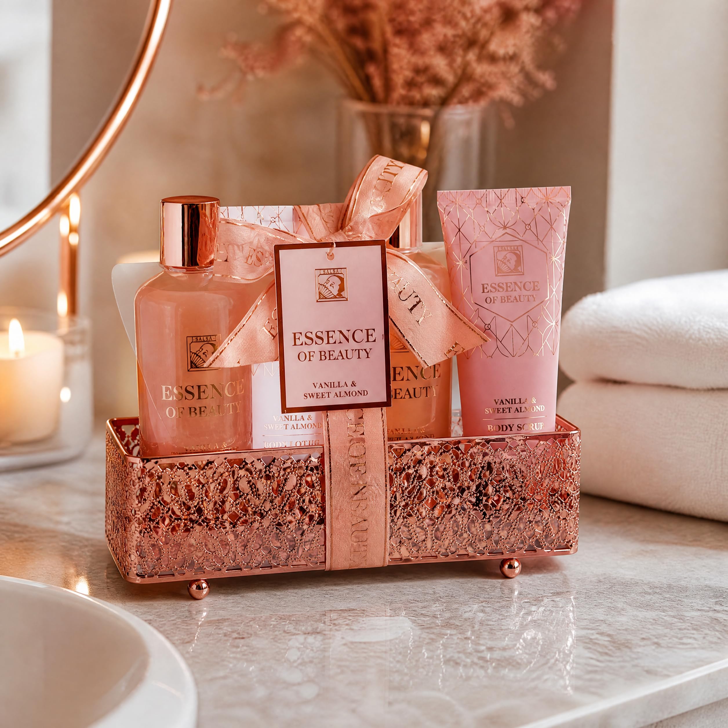 Accentra Coffret de bain ESSENCE OF BEAUTY rosé vanille amande douce — vue 5