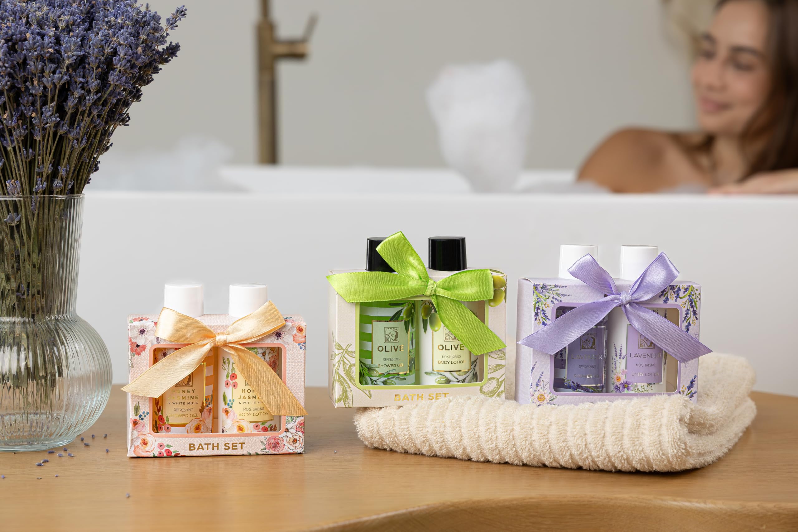 Accentra coffret cadeau SWEET PEONY, gel douche et lait pour le corps — vue 8