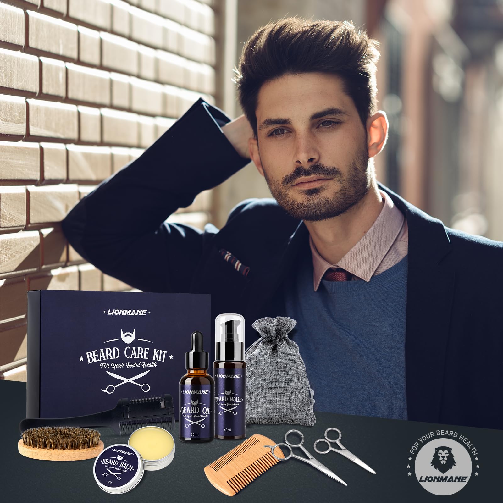 Soin Barbe Homme, Coffret Barbe Homme, Kit de barbe Homme, Cadeau Homme — vue 7