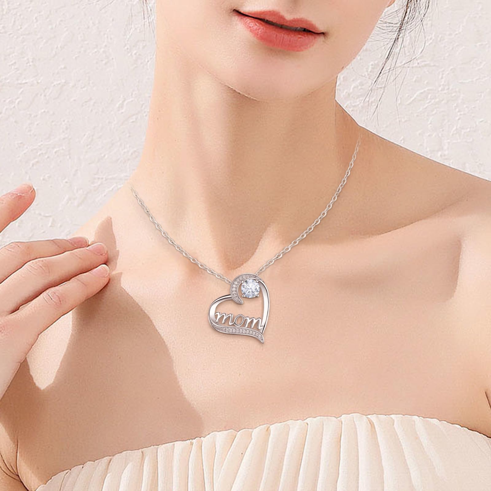 Miofula Rose Eternelle Cadeau Maman, Fleur Eternelle avec Bijoux Femme Argent 925, — vue 5