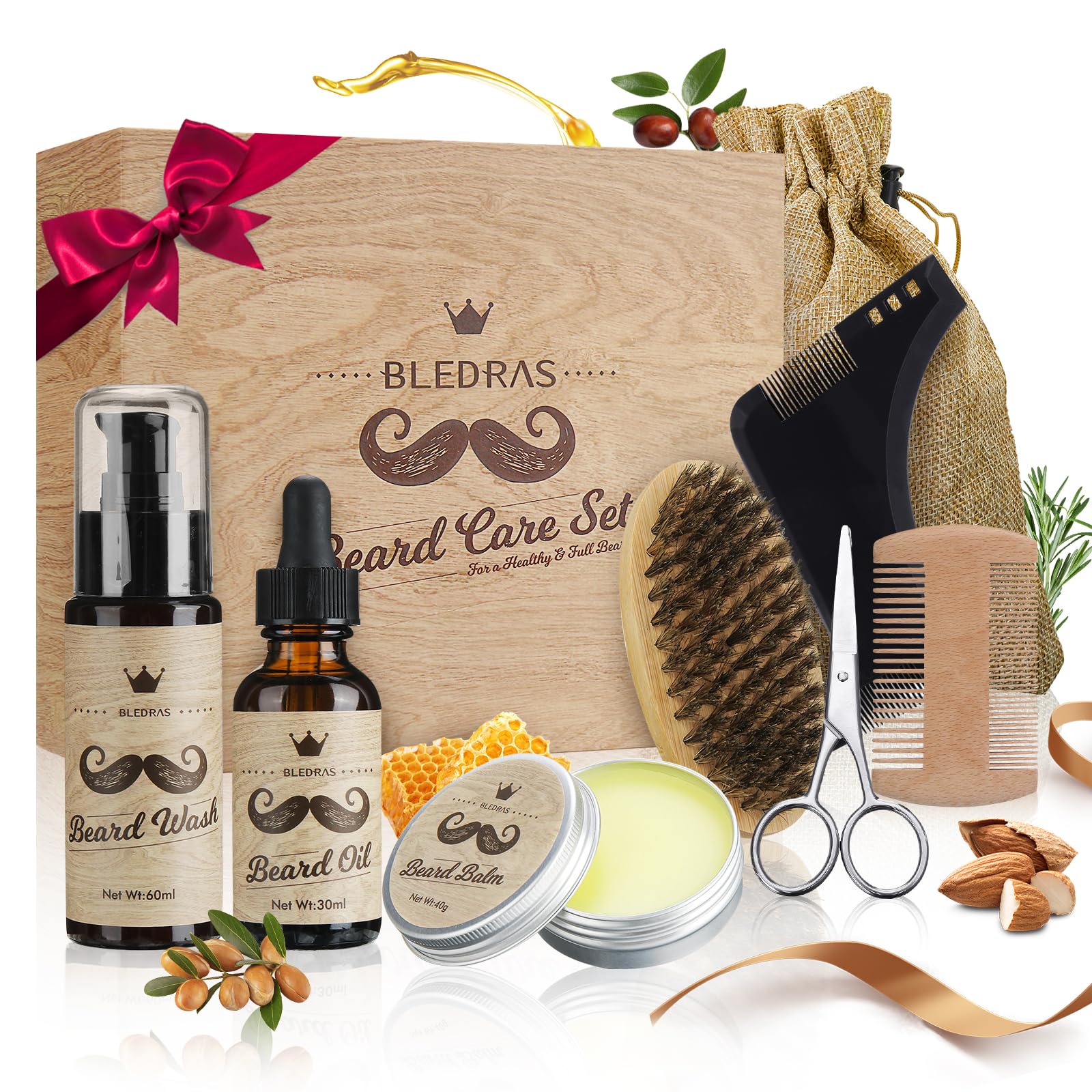 Kit Barbe Homme 9pcs - Bledras Kit de Soin Barbe Homme Complet — vue 7