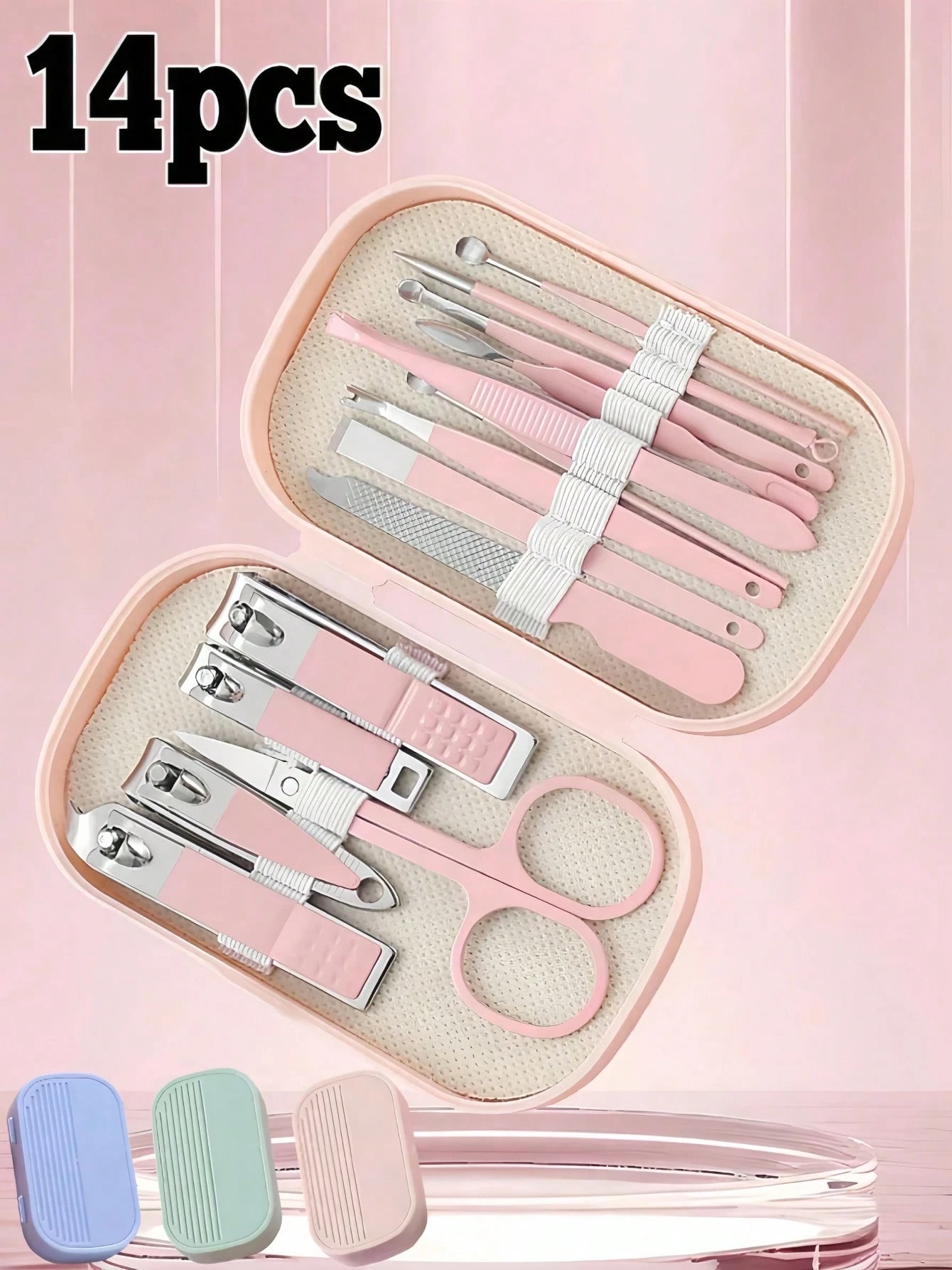 Ensemble de soins de manucure professionnel, ensemble de soins personnels pour femmes, — vue 6
