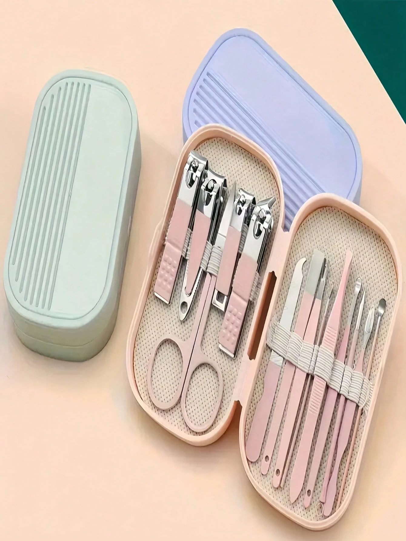 Ensemble de soins de manucure professionnel, ensemble de soins personnels pour femmes, — vue 9