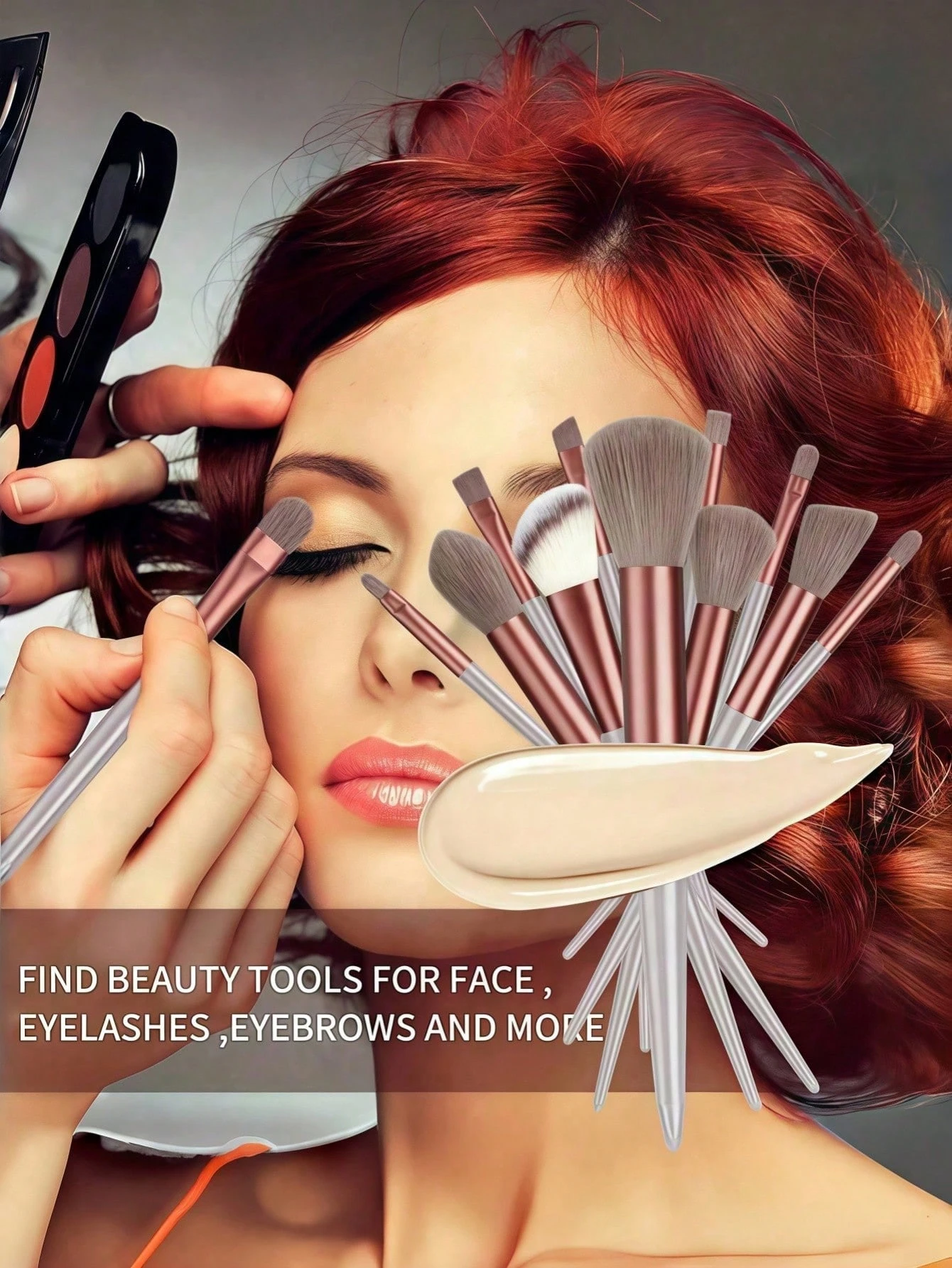 FSJF FIX 13 pièces Ensemble de pinceaux de maquillage, doux et moelleux, pinceau de fond — vue 2