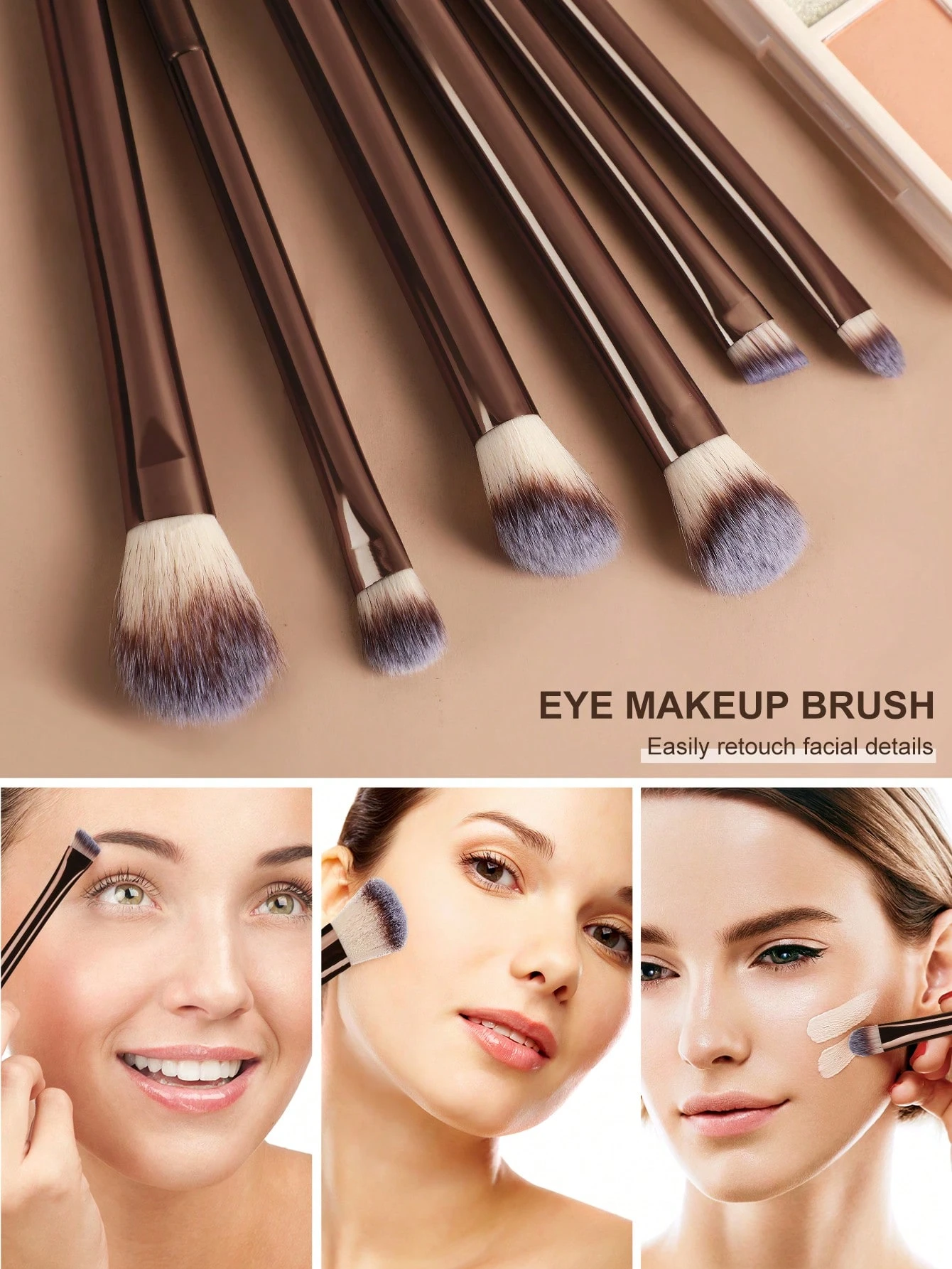 BAILIFOREVER 15 pièces Ensemble de pinceaux de maquillage de grande taille, Ensemble de — vue 10