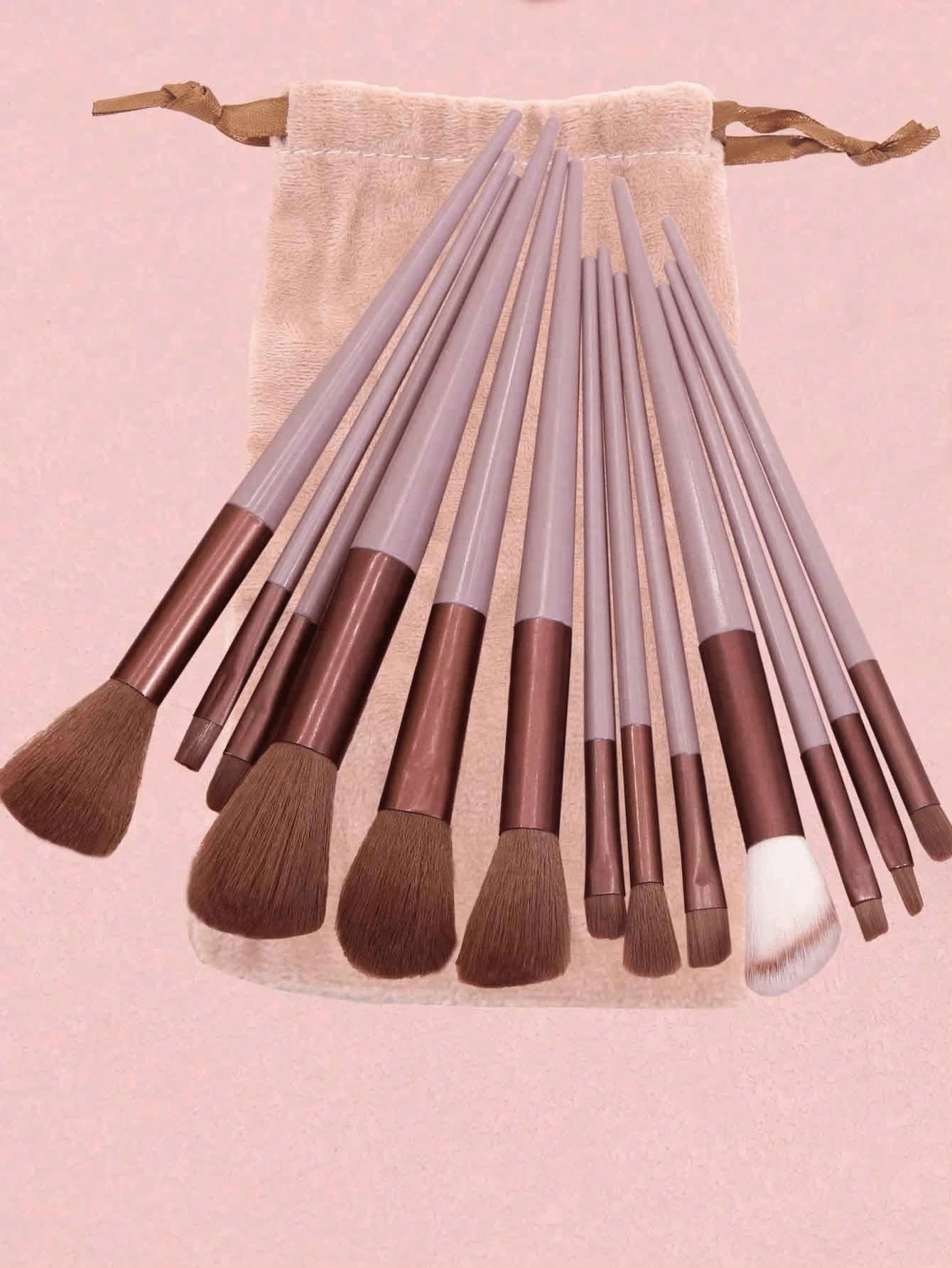 Ensemble de 15 pinceaux de maquillage, ensemble complet de pinceaux de maquillage à poils — vue 5