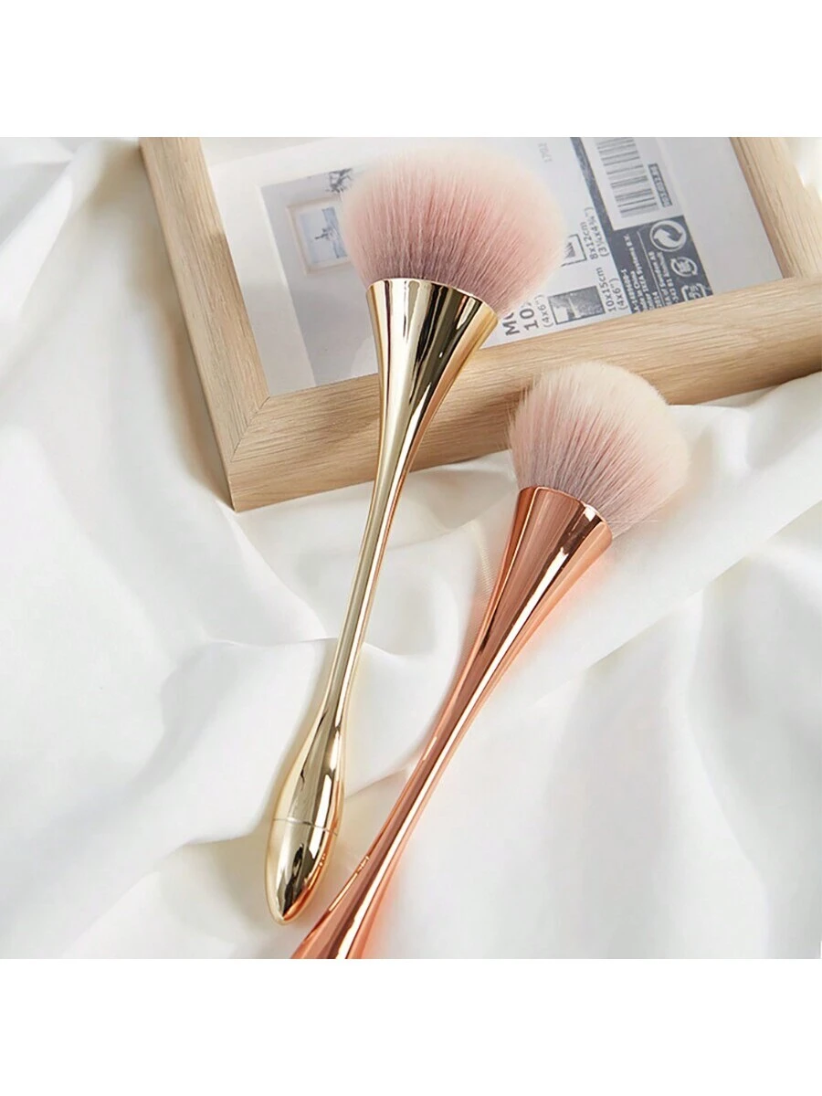 1/2 pièces Set de grosses brosses à poudre, brosses de maquillage douces à la taille, set — vue 5