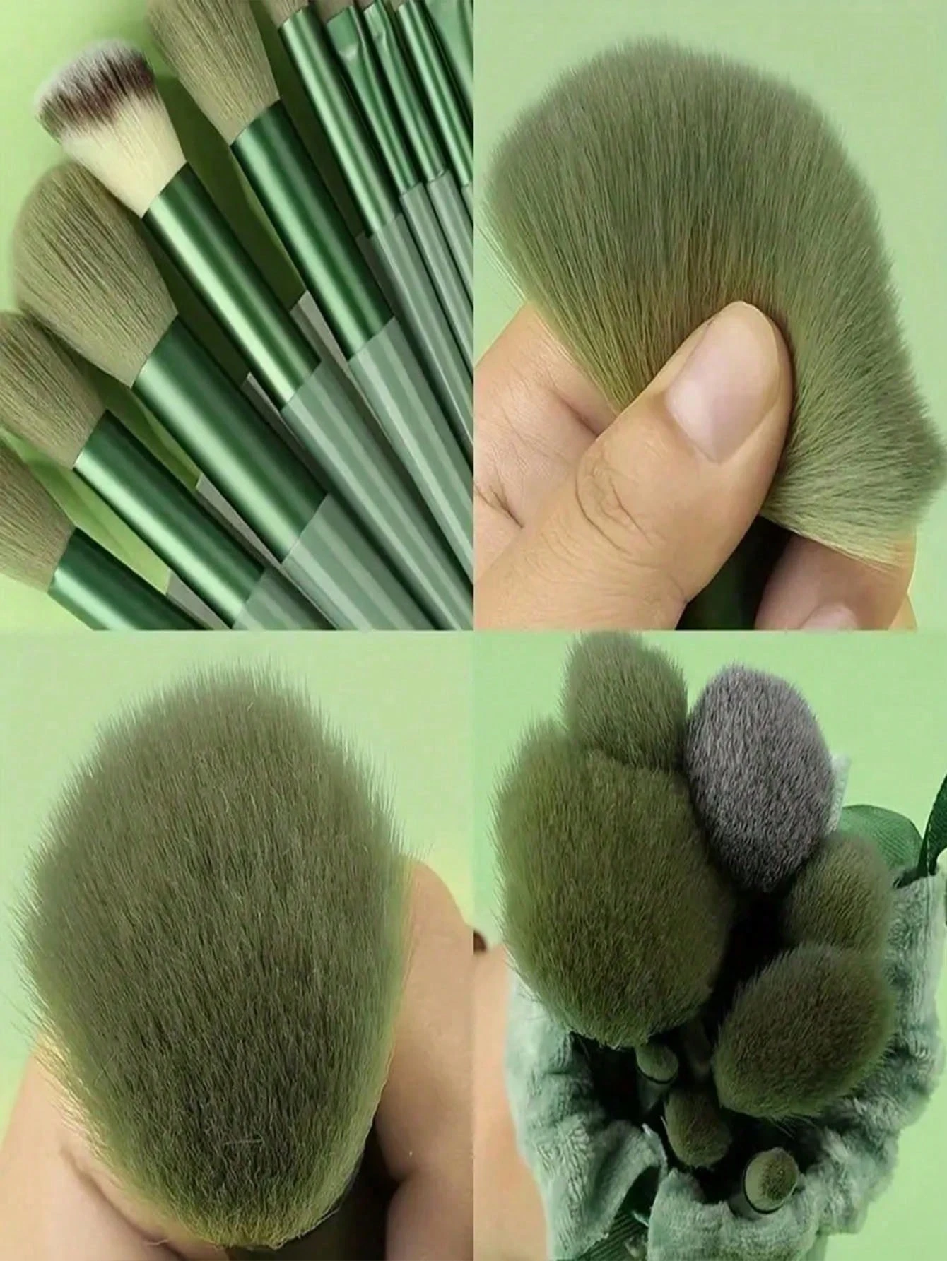 Ensemble de 14 pinceaux de maquillage, comprenant 13 pinceaux de maquillage individuels, — vue 5