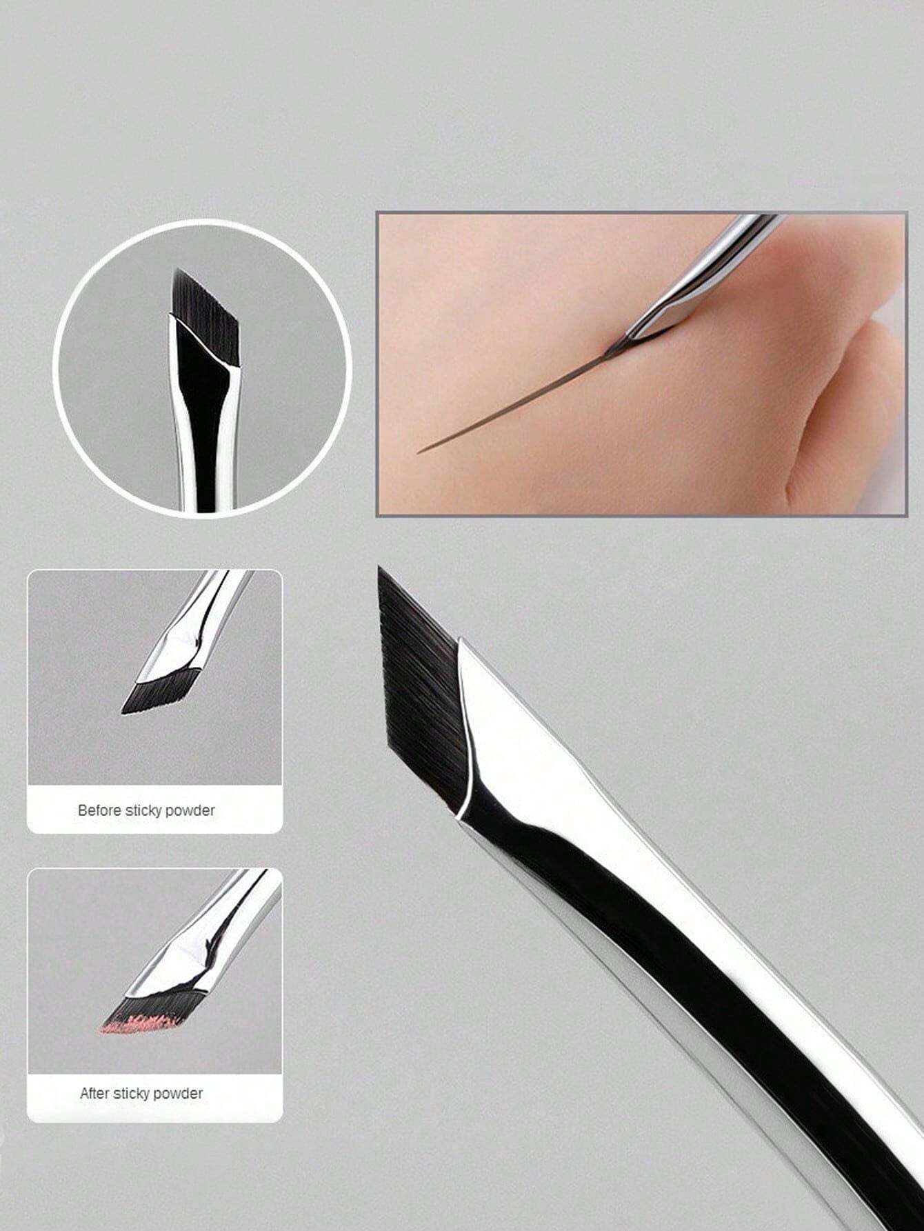 Pinceau à sourcils incliné et pinceau de maquillage pour gel eye-liner, pinceau de — vue 2