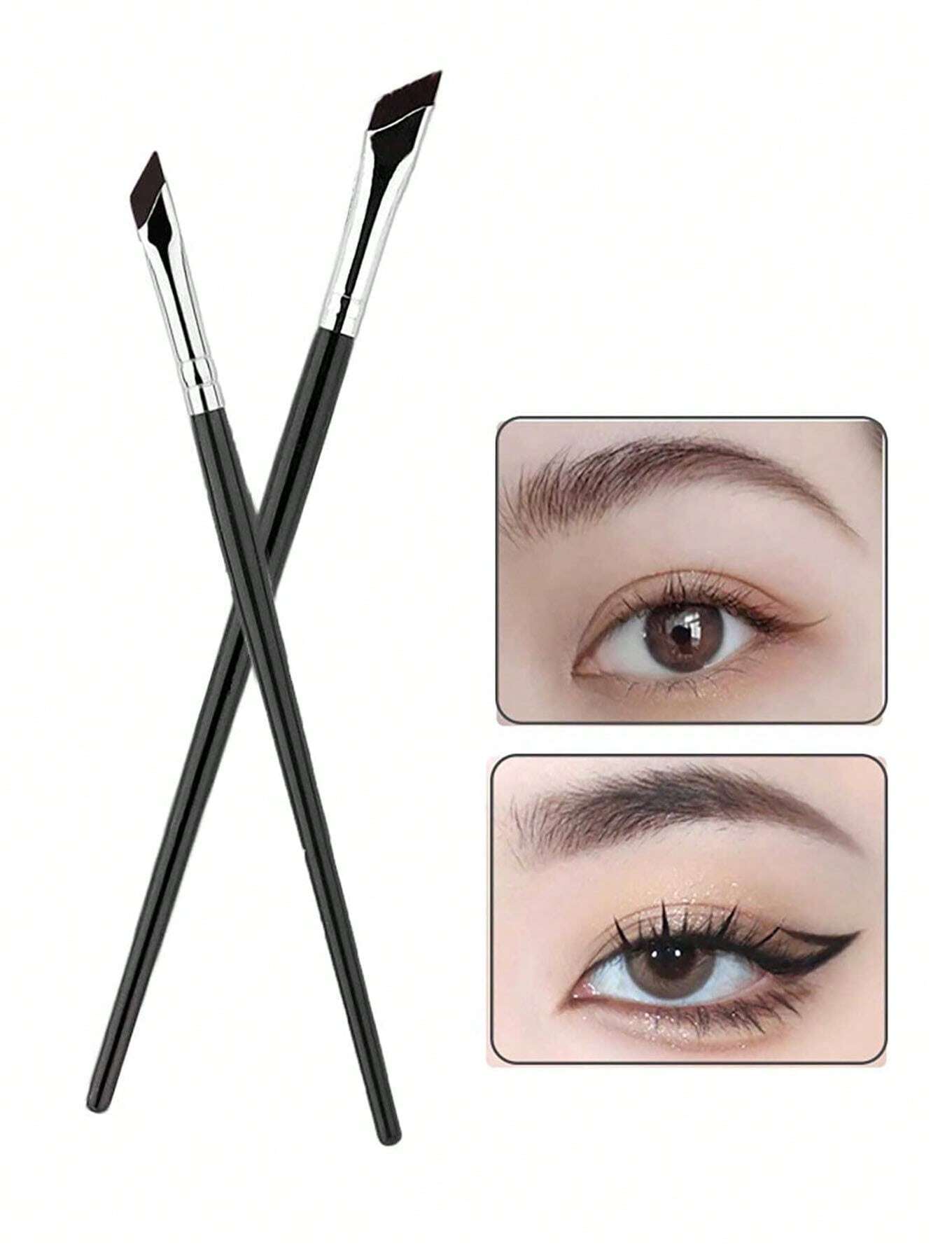 Pinceau à sourcils incliné et pinceau de maquillage pour gel eye-liner, pinceau de — vue 5
