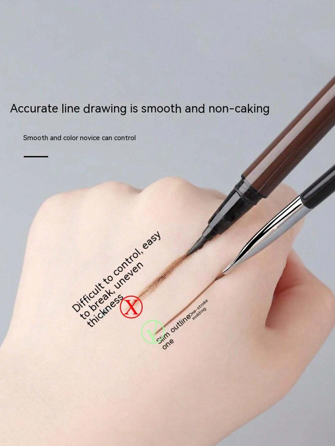 Pinceau à sourcils incliné et pinceau de maquillage pour gel eye-liner, pinceau de — vue 6