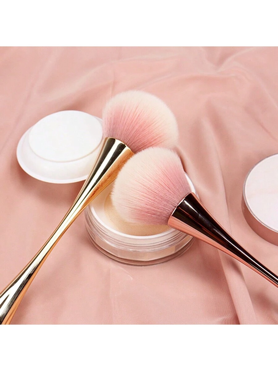 1/2 pièces Set de grosses brosses à poudre, brosses de maquillage douces à la taille, set — vue 8