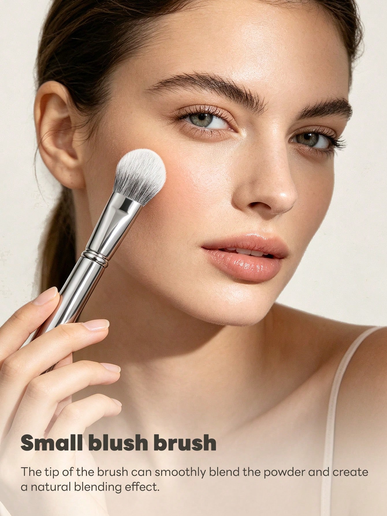 MAANGE 1 pièce Pinceau de maquillage professionnel en tube d'aluminium, pinceau de fond — vue 8