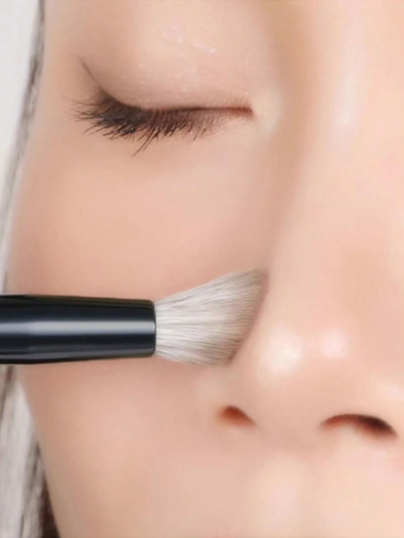 Ensemble de pinceaux de maquillage portable, têtes de pinceaux détachables, mini pinceaux de — vue 7