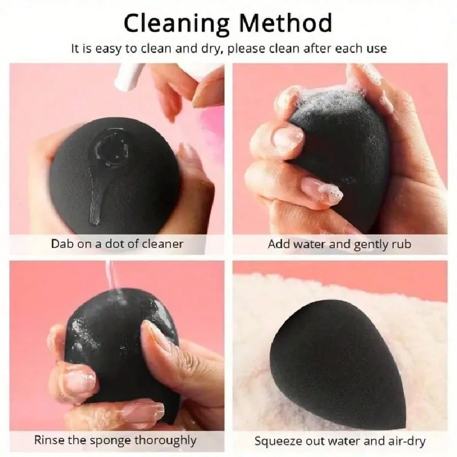 Pinceaux de maquillage, 2 ensembles d'éponges de maquillage, 2 pièces de tampons de — vue 7