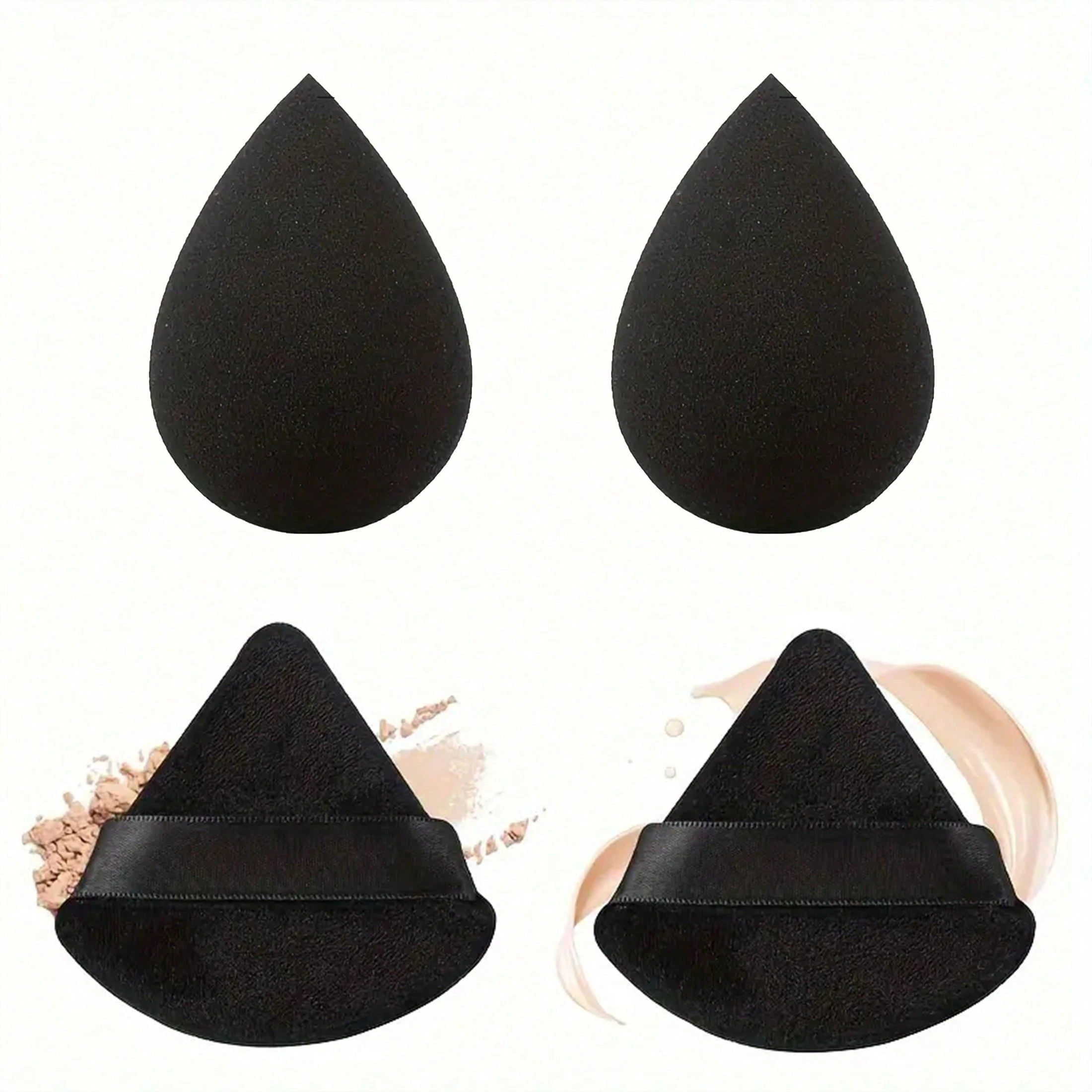 Pinceaux de maquillage, 2 ensembles d'éponges de maquillage, 2 pièces de tampons de — vue 9