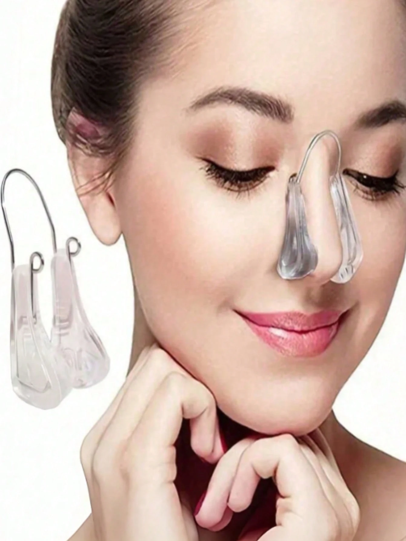 Outil de support nasal transparent à une seule narine