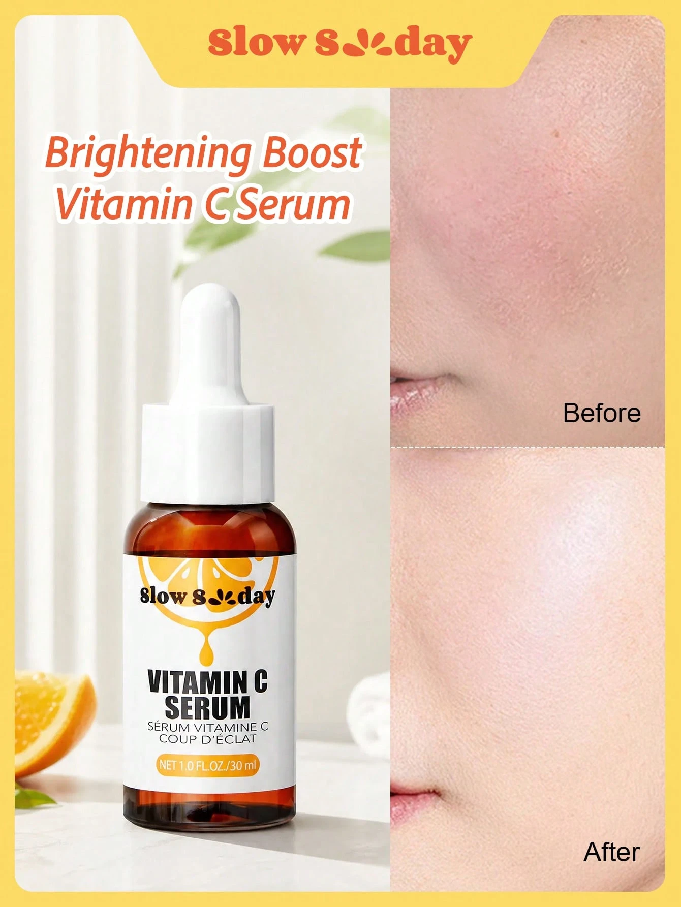 Sérum éclaircissant à la niacinamide SlowSunday, sérum resserre-pores, essence hydratante — vue 2
