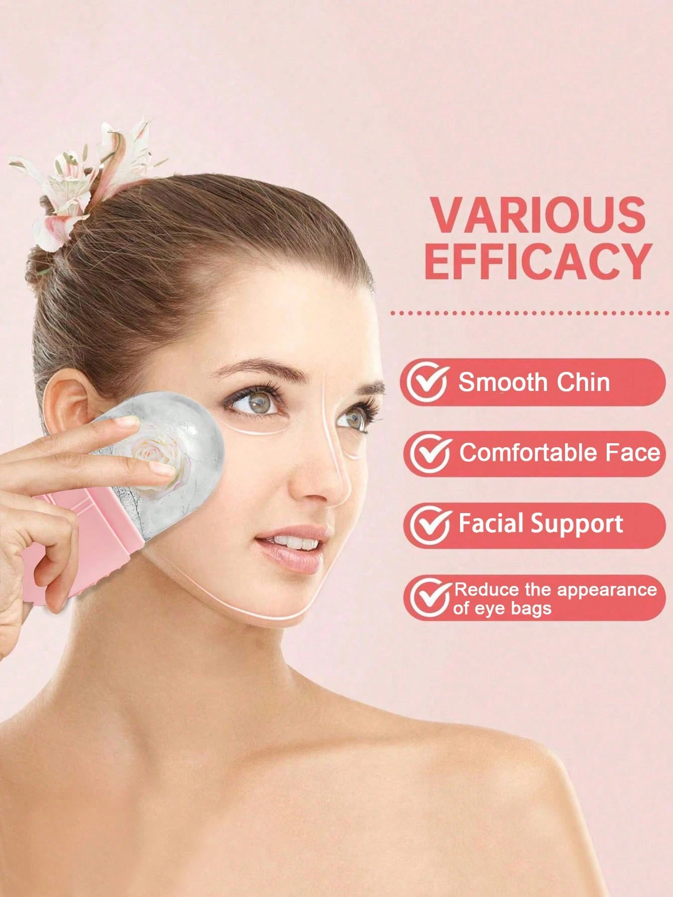 /1 pièce Rouleau de glace pour le visage - Ensemble de rouleaux de glace pour les soins — vue 6