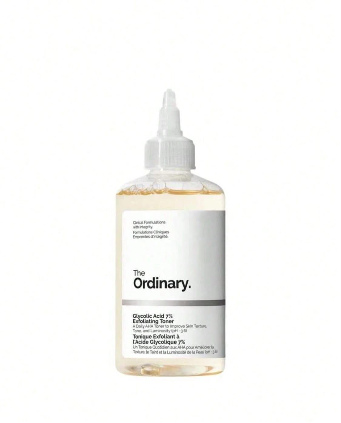 Lotion tonique exfoliante à l'acide glycolique 7 % de The Ordinary, 240 ml