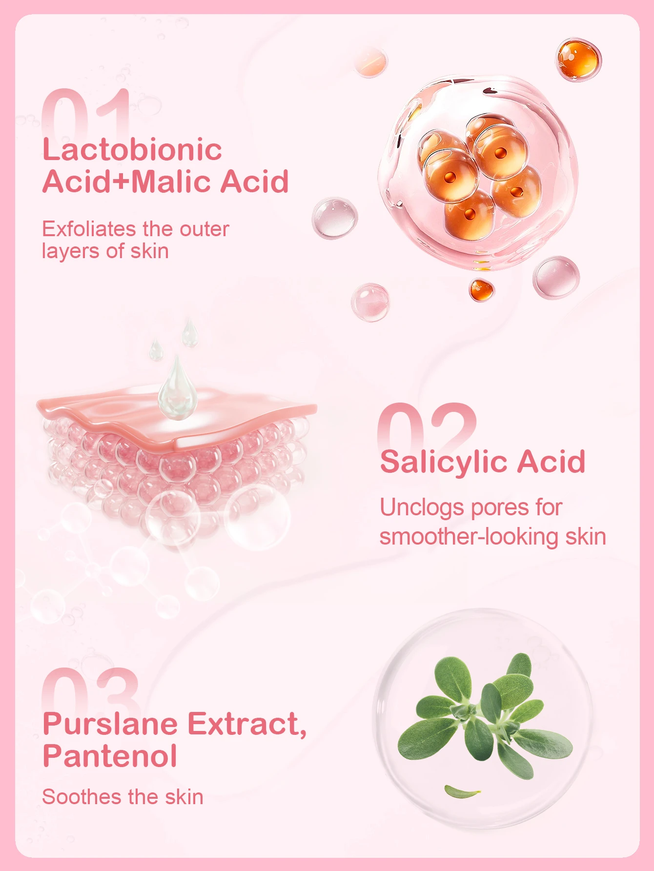 Sérum de peeling AHA + BHA SlowSunday, avec acide lactobionique & acide salicylique, — vue 4