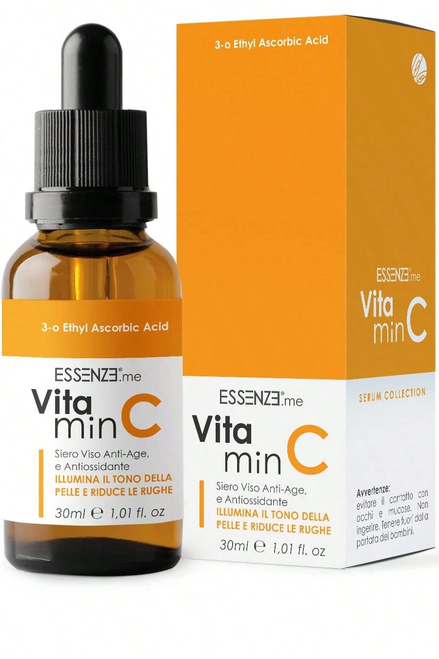 Essenze Sérum visage à la vitamine C - Anti-rides et anti-imperfections, éclaircissant -