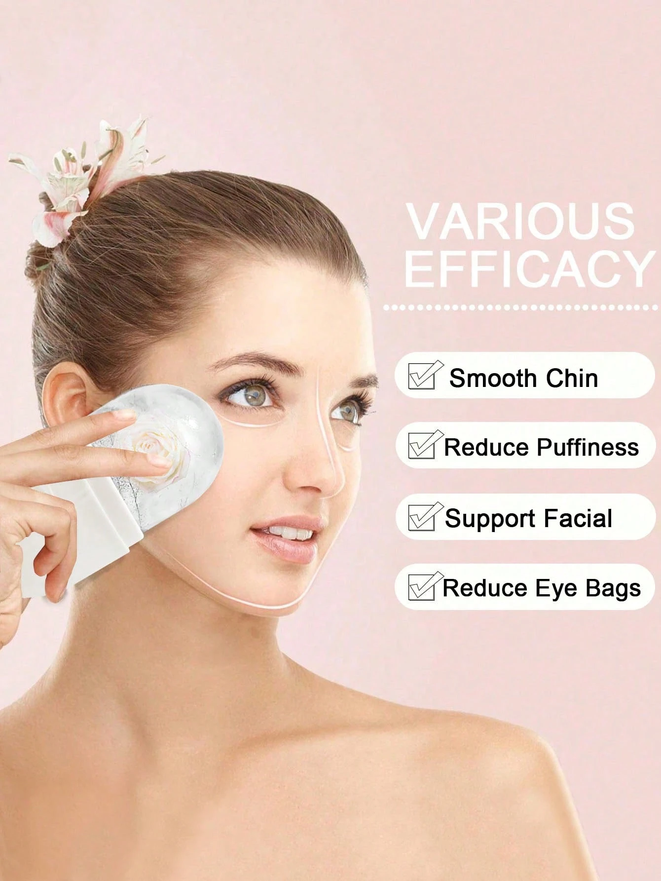 /1 pièce Rouleau de glace pour le visage - Ensemble de rouleaux de glace pour les soins — vue 8