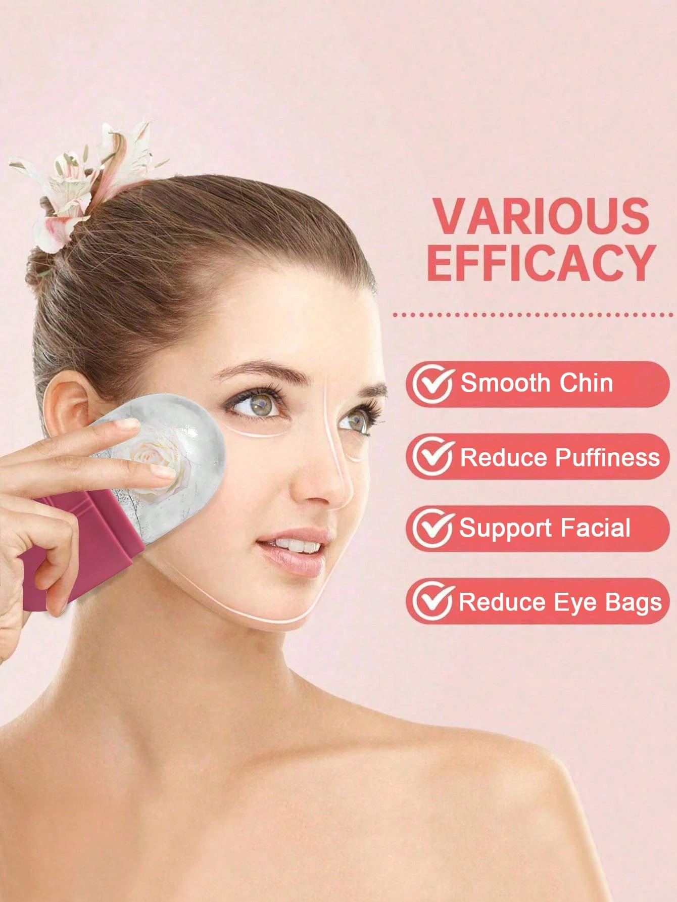 /1 pièce Rouleau de glace pour le visage - Ensemble de rouleaux de glace pour les soins — vue 10