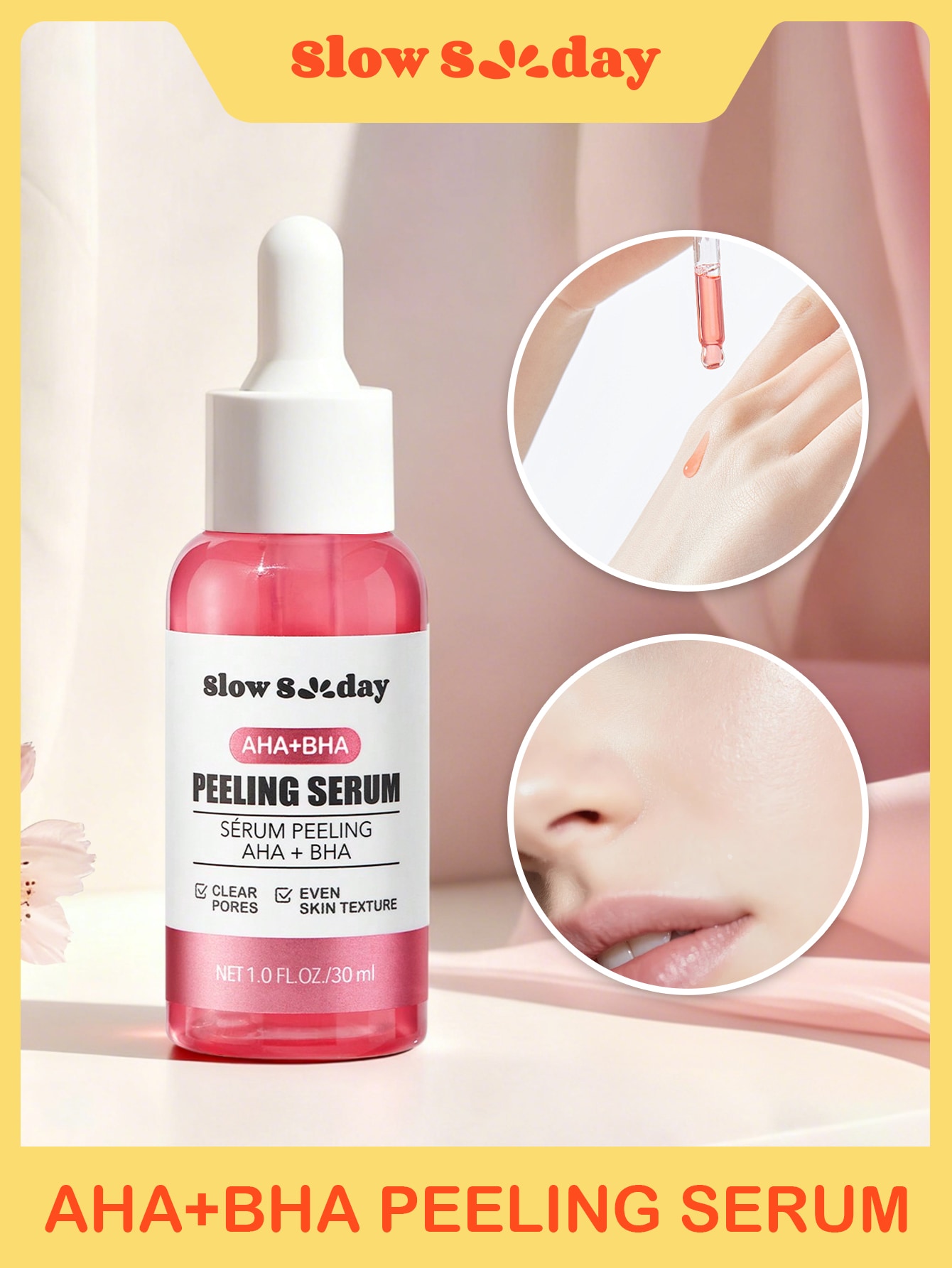 Sérum de peeling AHA + BHA SlowSunday, avec acide lactobionique & acide salicylique, — vue 8