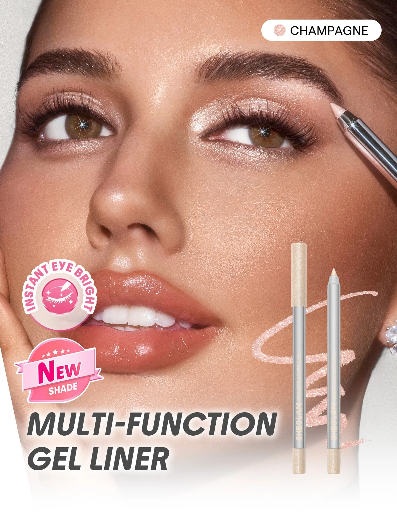 SHEGLAM Boldline Eye-Liner Gel Multifonction Longue Tenue-Nude Marque De Beauté — vue 2